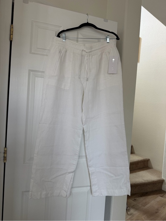 Athleta Pants - Athleta Ivory Drawstring Wide-Leg Joggers
